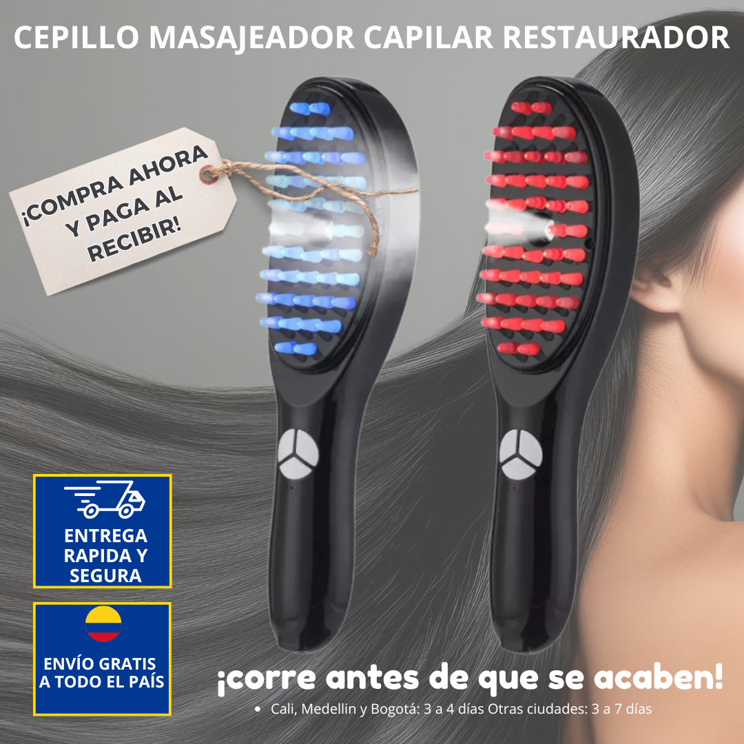 🔥 STOCK LIMITADO 🔥 CEPILLO MASAJEADOR CAPILAR RESTAURADOR