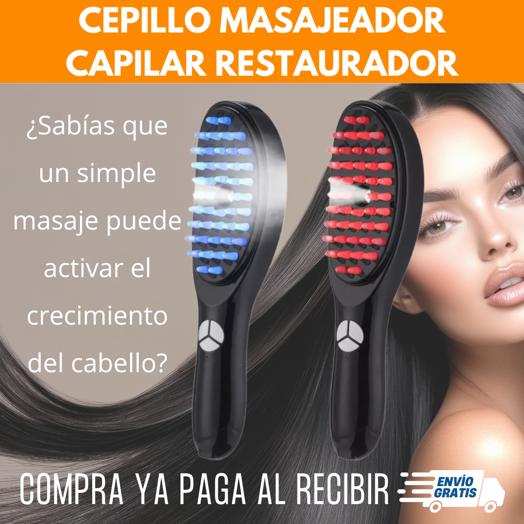 🔥 STOCK LIMITADO 🔥 CEPILLO MASAJEADOR CAPILAR RESTAURADOR