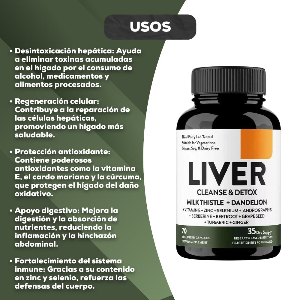 *** STOCK LIMITADO *** LIVER CLEANSE & DETOX