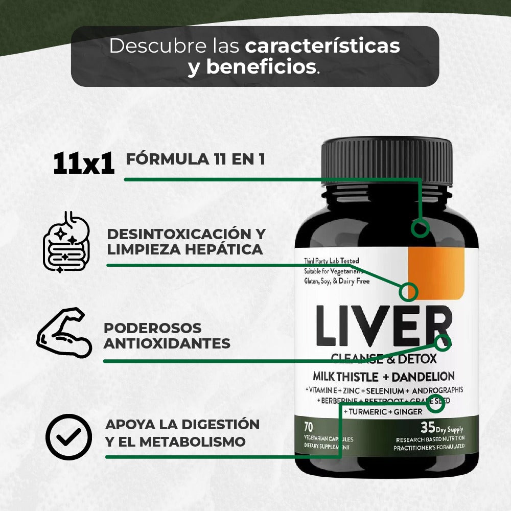 *** STOCK LIMITADO *** LIVER CLEANSE & DETOX