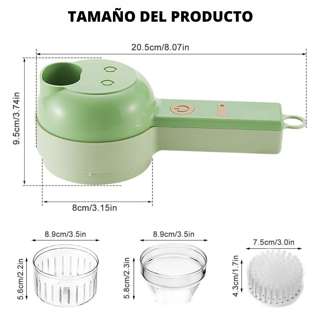 🛒 ¡Stock limitado en Colombia! 💥 Mini Picadora 4 en 1 – Portátil, Recargable y Potente